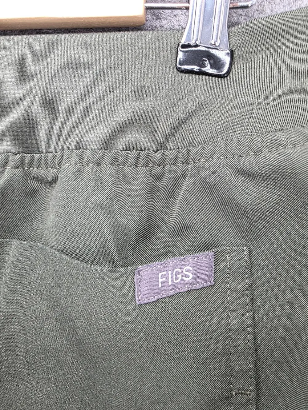 FIGS Pants Mens M Green Joggers Twill Drawstring Pockets Zamora Technical